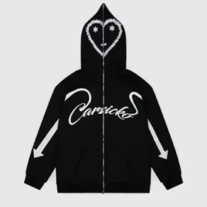 Carsicko Love Spread Full Zip Hoodie BLACK